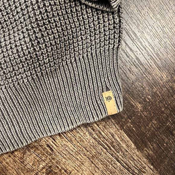 TENTREE MENS HIGHLINE GARMENT DYED WAFFLE KNIT POCKET CREW SWEATER XXL - Picture 5 of 8